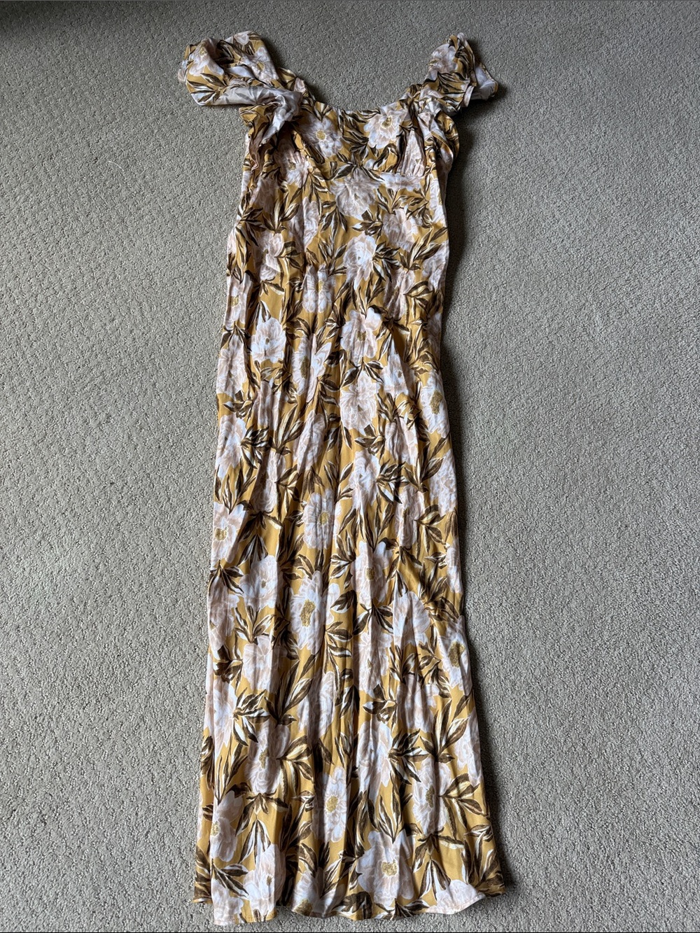 Madewell Yellow Floral Dress